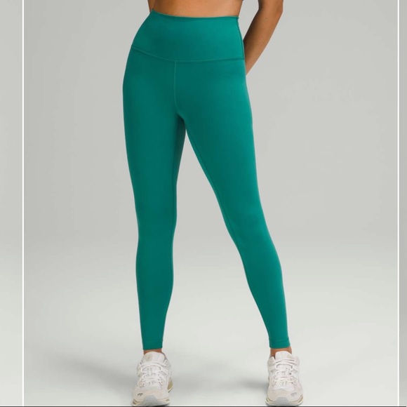 Lululemon Wunder Train High-Rise Tight Leggings 28" Inseam Teal Lagoon Soft - Picture 2 of 13